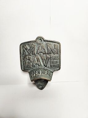 Cast Iron Man Cave bottle opener .